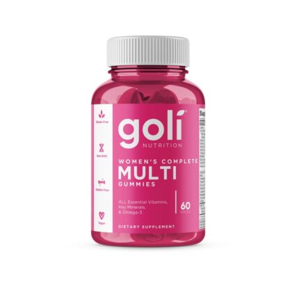 Goli Nutrition, Women'S Complete Multivitamin Gummies, 60 Gummies, 1 Each, 60 Ct