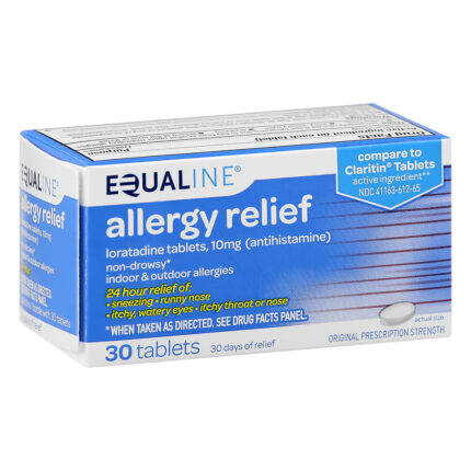 Equaline, Allergy Relief Loratadine Non Drowsy 10 Mg Tablet, Case Of 6, 30 Ct