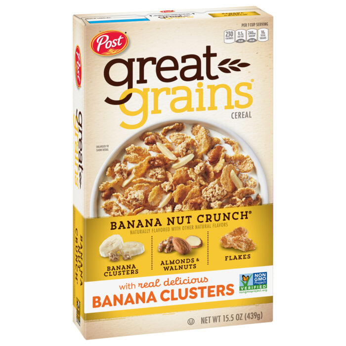 Post, Banana Nut Crunch Cereal, Case Of 12, 15.5 Oz - Image 1
