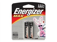 Energizer, Max Alkaline Batteries Size Aaa, Case Of 12, 2 Ct