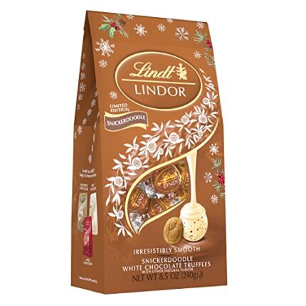 Lindt, Holiday Lindor Snickerdoodle Bag, Case Of 12, 8.5 Oz