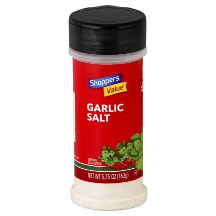 Shoppers Value, Garlic Salt, Case Of 12, 5.75 Oz