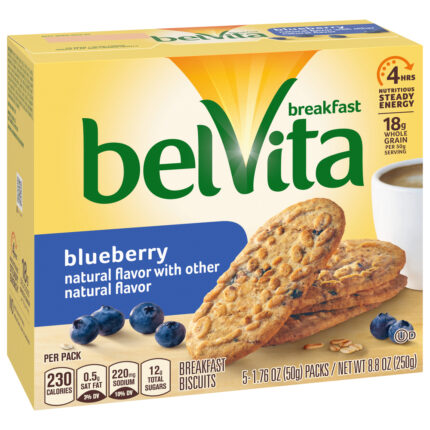Belvita, Breakfast Biscuits Blueberry, Case Of 6, 8.8 Oz