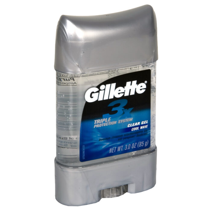 Gillette, Clear Gel Antiperspirant Deodorant Cool Wave, Case Of 3, 2.85 Oz - Image 1