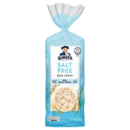 Quaker, Salt Free Rice Cakes, Case Of 12, 4.47 Oz