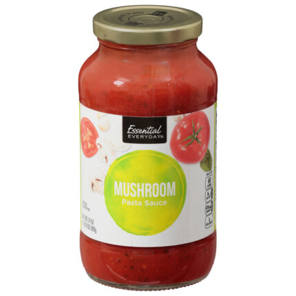 Essential Everyday, Pasta Sauce Mushroom, Case Of 12, 24 Oz