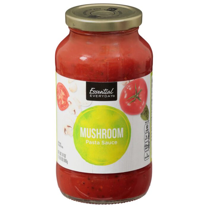Essential Everyday, Pasta Sauce Mushroom, Case Of 12, 24 Oz - Image 1