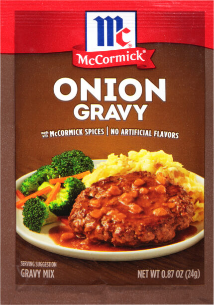 Mccormick, Onion Gravy Mix Packet, Case Of 12, .87 Oz
