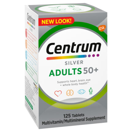 Centrum, Silver Multivitamin Adults 50+, Case Of 4, 125 Ct