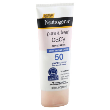 Neutrogena, Pure & Free Baby Mineral Sunscreen With Spf 50 Fragrance Free, Case Of 3, 3 Fl Oz