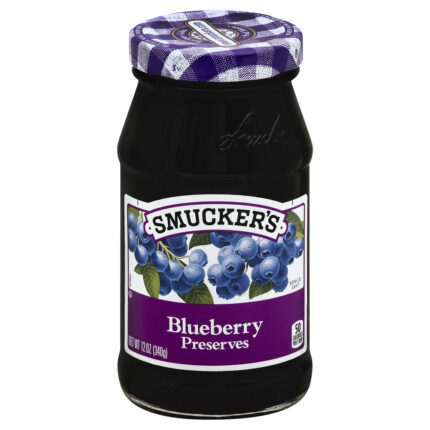 Smucker'S, Blueberry Preserves, Case Of 12, 12 Oz