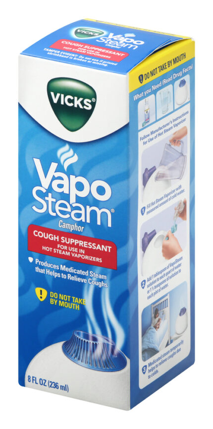 Vicks, Vapo Steam Cough Suppressant, Case Of 6, 8 Fl Oz