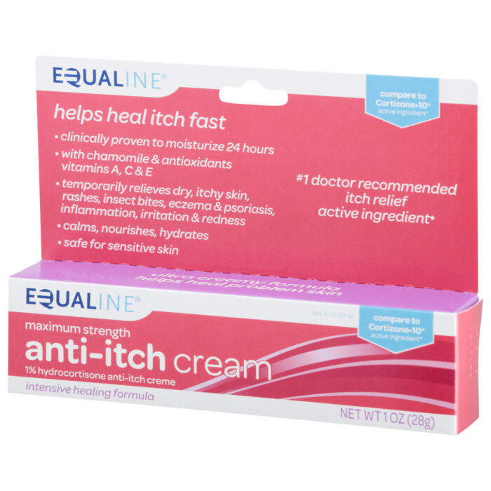 Equaline, Maximum Strength Anti-Itch Cream, Case Of 6, 1 Oz - Image 1