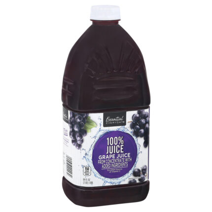 Essential Everyday, Juice Grape 100% Juice From Concentrate, Case Of 8, 64 Fl Oz