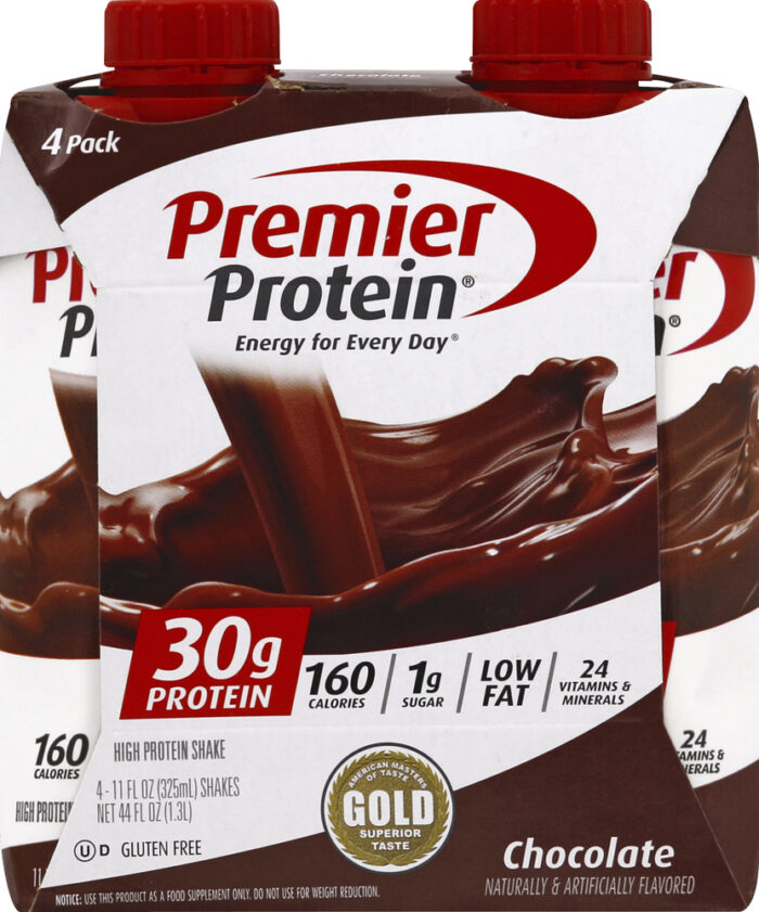 Premier Protein, High Protein Shake Chocolate 4/11 Fl Oz, Case Of 3, 44 Fl Oz - Image 1