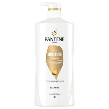 Pantene, Pro-V Daily Moisture Renewal Shampoo, Case Of 4, 23.6 Fl Oz
