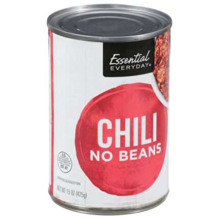 Essential Everyday, Chili No Beans, Case Of 12, 15 Oz
