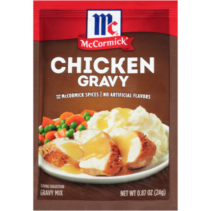 Mccormick, Chicken Gravy Mix Packet, Case Of 24, .87 Oz