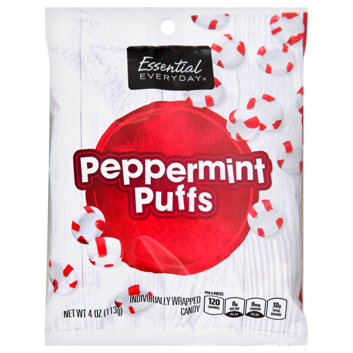 Essential Everyday, Peppermint Puffs Candy, Case Of 12, 4 Oz - Image 1