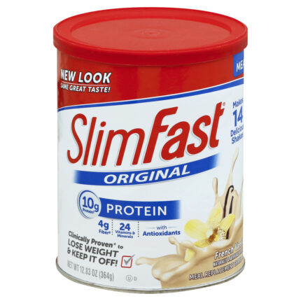Slim Fast, Original Meal Replacement Shake Powder French Vanilla, Case Of 3, 12.83 Oz