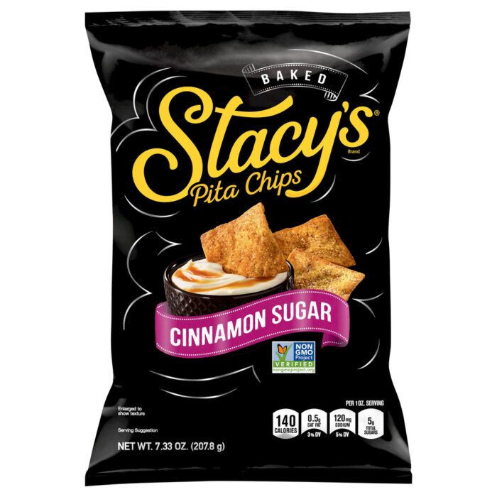 Stacy`S, Cinnamon Sugar Pita Chips, Case Of 12, 7.33 Oz - Image 1