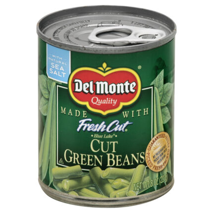 Del Monte, Cut Green Beans, Case Of 12, 8 Oz