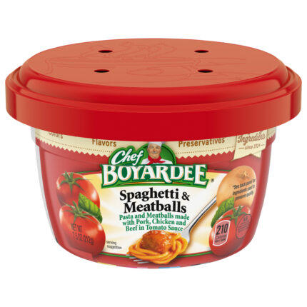 Chef Boyardee, Spaghetti & Meatballs Pasta In Tomato Sauce, Case Of 12, 7.5 Oz