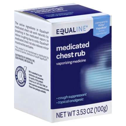 Equaline, Chest Rub Medicated, 1 Each, 3.53 Oz