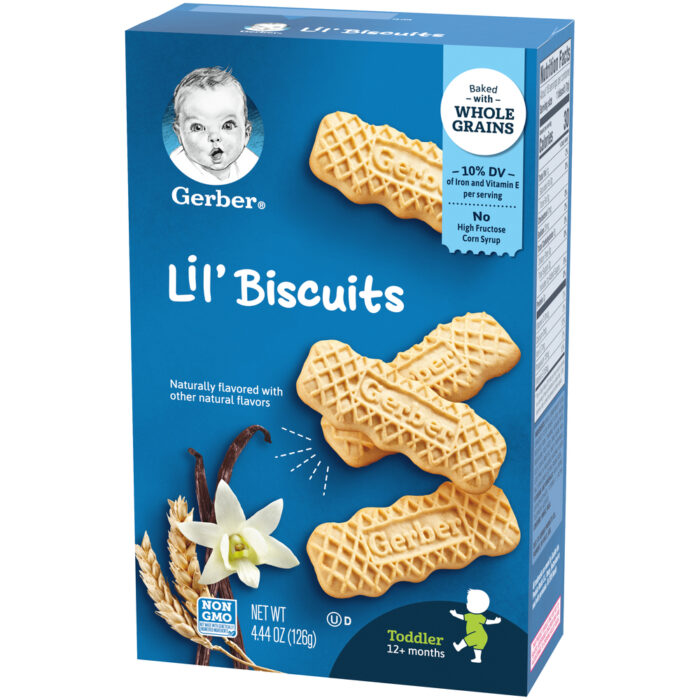 Gerber, For 10+ Months Lil' Biscuits, Case Of 8, 4.4 Oz - Image 1
