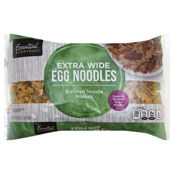 Essential Everyday, Extra Wide Egg Noodles, Case Of 12, 16 Oz - Image 1