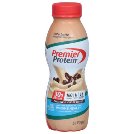 Premier Protein, High Protein Shake Cafe Latte, Case Of 12, 11.5 Fl Oz