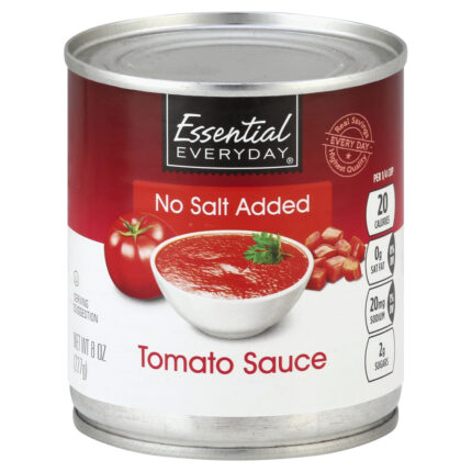 Essential Everyday, No Salt Added Tomato Sauce, Case Of 48, 8 Oz