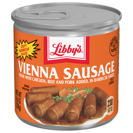 Libby'S, Vienna Sausage With Barbecue Sauce, Case Of 24, 4.6 Oz