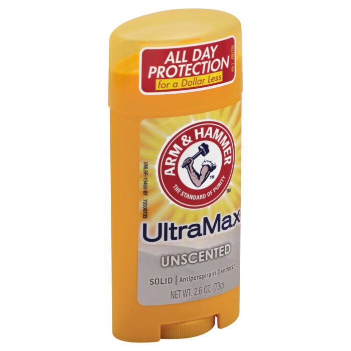 Arm & Hammer, Ultramax Deodorant Antiperspirant Solid Unscented, Case Of 6, 2.6 Oz - Image 1