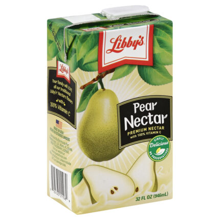 Libby'S, Pear Nectar, Case Of 12, 32 Fl Oz