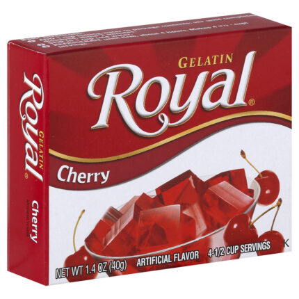 Royal, Cherry Gelatin, Case Of 12, 1.4 Oz