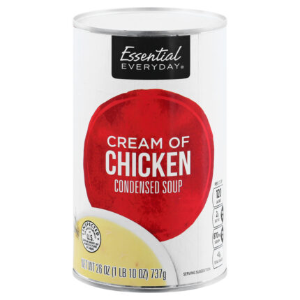 Essential Everyday, Cream Of Chicken Condensed Soup, Case Of 12, 26 Oz