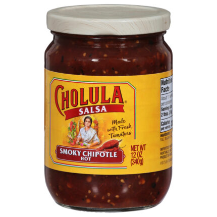 Cholula, Hot Smoky Chipotle Salsa, Case Of 6, 12 Oz