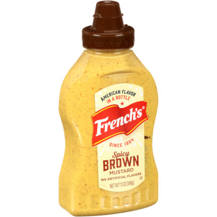 French'S, Spicy Brown Mustard Bottle, Case Of 12, 12 Oz