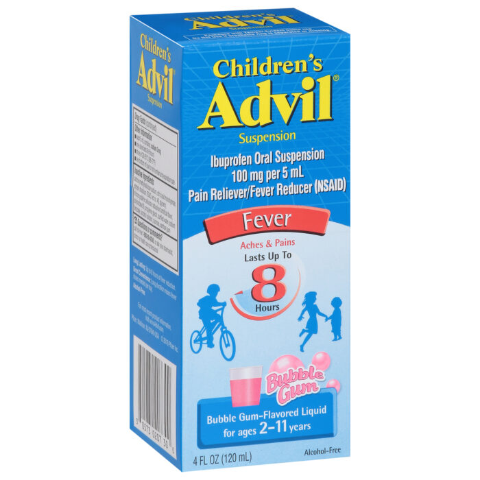 Advil, Children'S Fever Oral Suspension, Case Of 3, 4 Oz - Image 1