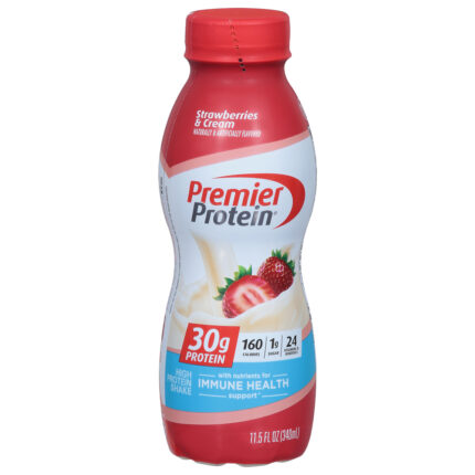 Premier Protein, High Protein Shake Strawberries & Cream, Case Of 12, 11.5 Fl Oz