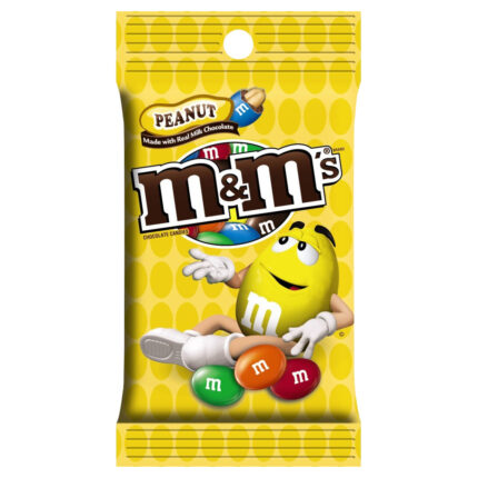 M&M'S, Peanut Chocolate Candies, Case Of 12, .53 Oz