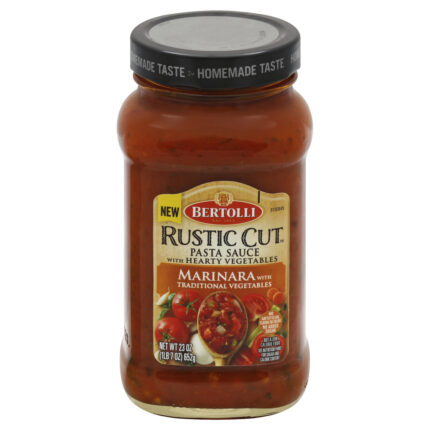Bertolli, Rustic Cut Marinara With Traditional Vegetables Pasta Sauce, Case Of 6, 23 Oz