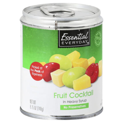 Essential Everyday, In Heavy Syrup Fruit Cocktail, Case Of 12, 8.75 Oz