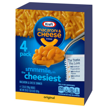 Kraft, Original Macaroni And Cheese Dinner, Case Of 6, 29 Oz