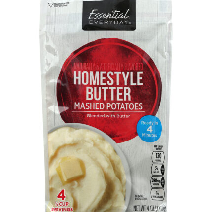 Essential Everyday, Homestyle Butter Mashed Potatoes, Case Of 12, 4 Oz