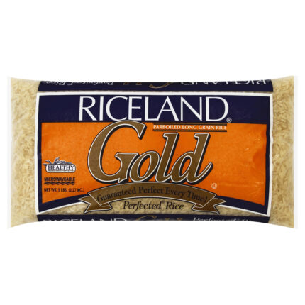 Riceland, Gold Parboiled Long Grain Rice, Case Of 8, 5 Lb