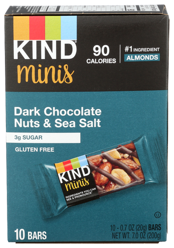 Kind Bar Drkch Nt Seaslt 10Pk 7 Oz