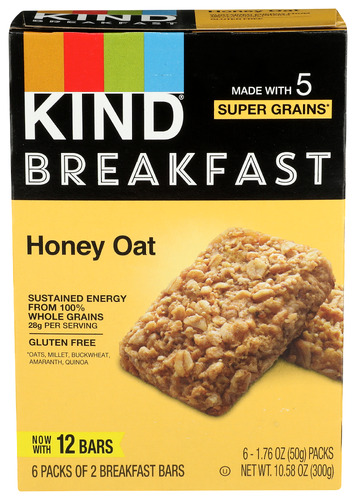 Kind Bar Honey Oat Breakfast 10.58 Oz