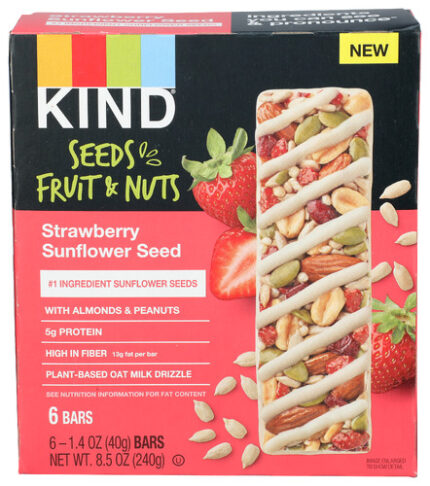 Kind Bar Strwbrry Snflwr Seed 8.50 Oz